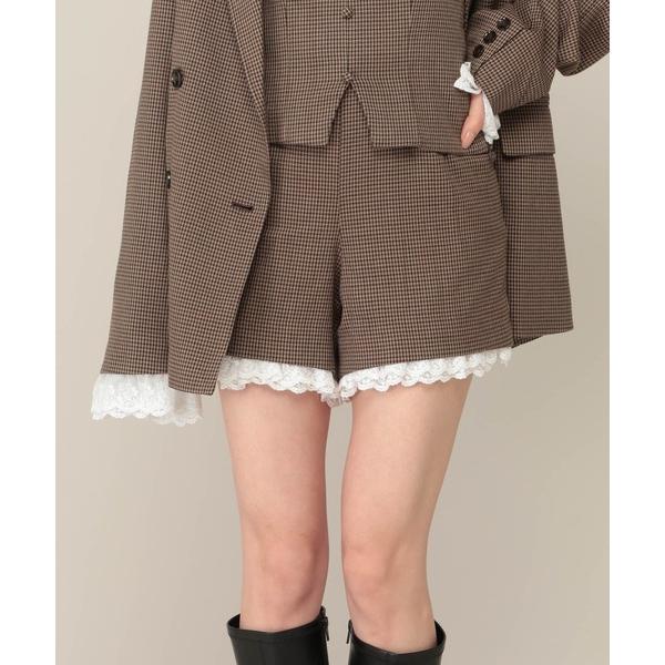 パンツ アソートレーストリムショートパンツ　1051901 レディース