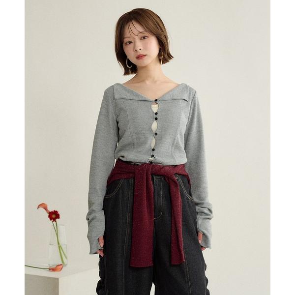 tシャツ design rib tops / デザインリブトップス レディース
