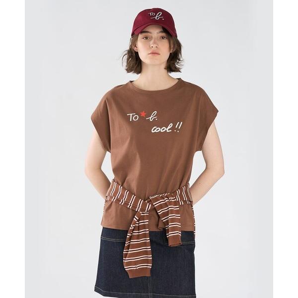 tシャツ 半袖 To b. by agnes b.× green label relaxing オーガニックコットン プリントTシャツ ”cool!! レディース