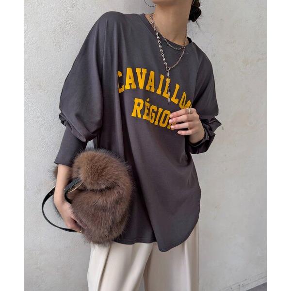 tシャツ CAVAILLON REGIONドルマンプリントロンTEE レディース