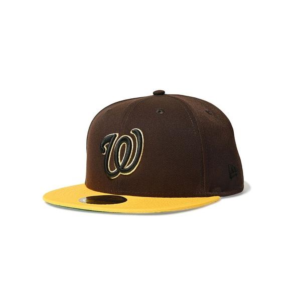 ニューエラ キャップ 帽子 メンズ ニューエラ「NEW ERA」- ワシントン・ナショナルズ キャップ「WASHINGTON NATIONALS - 59FIFTY CO BURNTWOOD/AGOLD 7094…