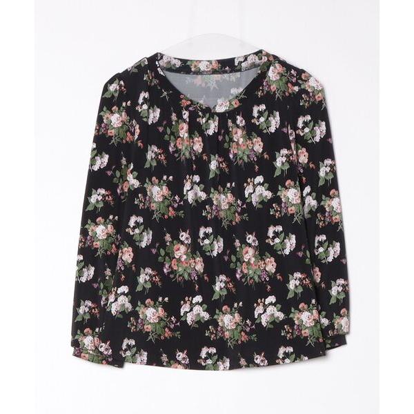 「LAURA ASHLEY」 長袖カットソー 38 ブラック レディース
