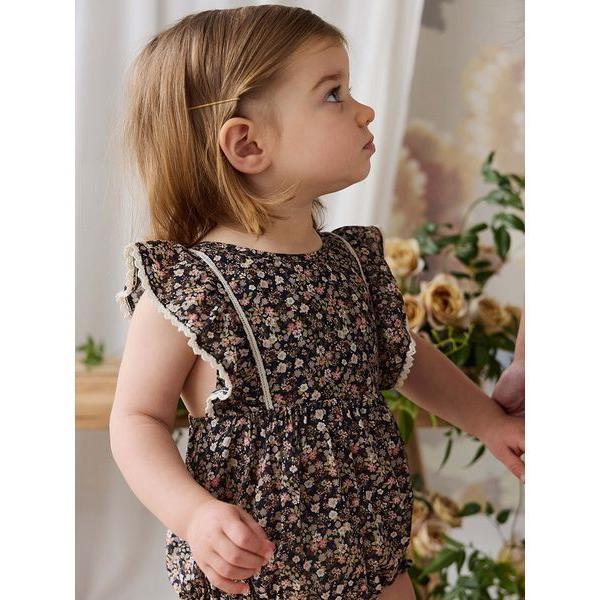ベビー服 ロンパース 「ベビー」コットン花柄プレイスーツ Luca Floral（60〜90cm）