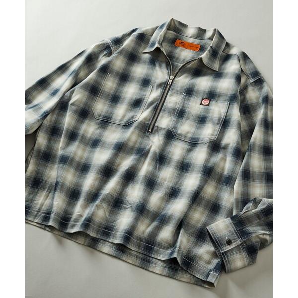 シャツ RED KAP/レッドキャップ 別注 ハーフジップ プルオーバー ロングスリーブシャツ メンズ