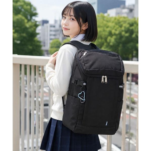 デイバック リュック 「EASTBOY」2層式リュック カラビナ付 スクールバッグ 通学 鞄 バックパック レディース