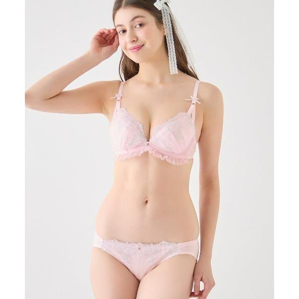 ブラジャー ショーツセット 「ドキッとbra」ハート刺繍ブラ＆ショーツセット