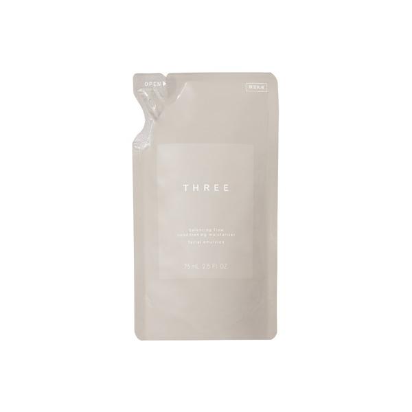 乳液 スリー THREE バランシング フロー コンディショニング モイスチャライザー リフィル 75mL