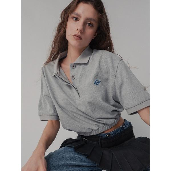 tシャツ 半袖 CROPPED POLO TEE レディース