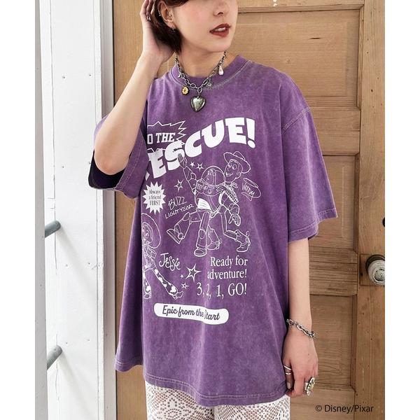 tシャツ 半袖 「TOY STORY」”TO THE RESCUE!”加工BIG TEE レディース メンズ