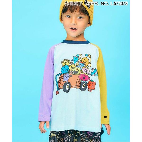 tシャツ MR.MEN LITTLE MISS ラグラン長袖Tシャツ キッズ 子供服 男の子 女の子
