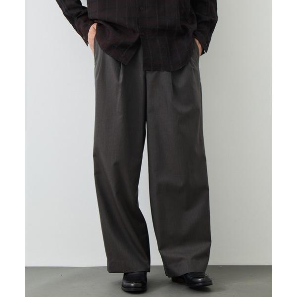 スラックス 「MARKAWARE/marka/マーカ」DOUBLE PLEATED MILITARY TROUSERS メンズ