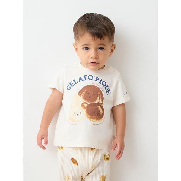 ベビー 「BABY」アニマルブレッドワンポイントTシャツ