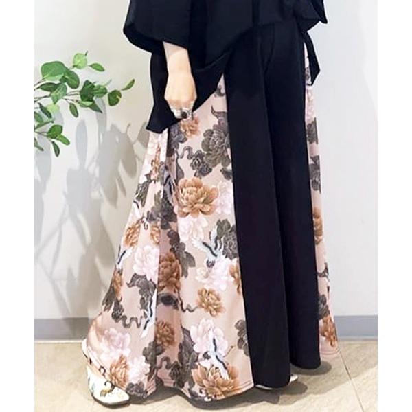 ワイドパンツ パンツ 「チャイハネ」スラミアワイドフレアパンツ レディース
