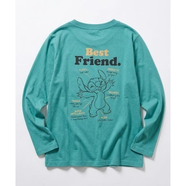 tシャツ 2026AW Disney/ディズニー ミッキー/ミニー/リロアンドスティッチ/チップとデール フロント バックプリント長袖Tシャツ ロンT レディース