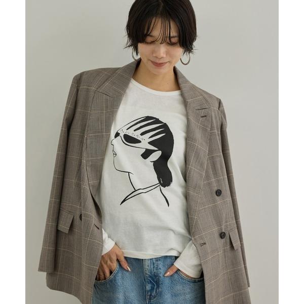 tシャツ 「Camille de Cussac for SALON」アートプリントロングスリーブTシャツ レディース
