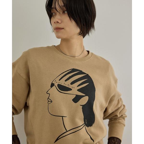 トレーナー スウェット 「Camille de Cussac for SALON」アートプリントスウェット レディース