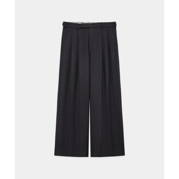 ワイドパンツ スラックス 「marka」DOUBLE PLEATED BAGGY TROUSERS メンズ
