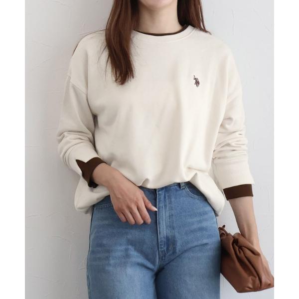 トレーナー スウェット U.S. POLO ASSN. レイヤード風スウェット レディース