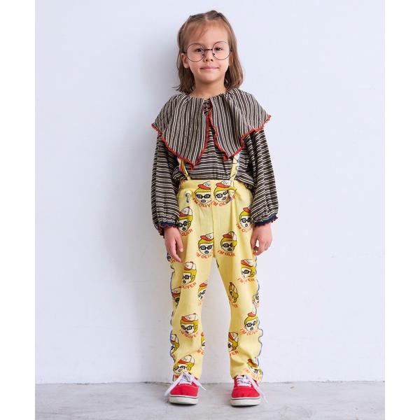 サロペット オーバーオール 総柄ワッフル2wayサロペット キッズ 子供服 男の子 女の子