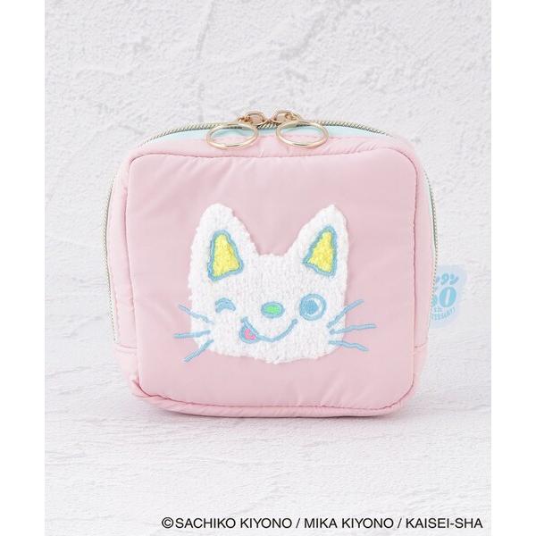 ノンタン サガラ刺繍スクエアポーチ