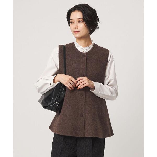 ベスト ジレ FOXブレンド セッケツ ニット ジレ レディース