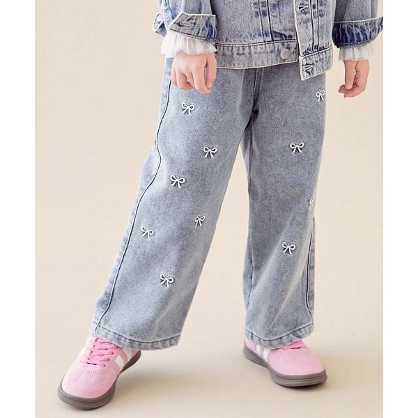 パンツ 「ひやっとしない」やわらか裏起毛デニム えらべるガールズデザインパンツ キッズ 子供服 女の子