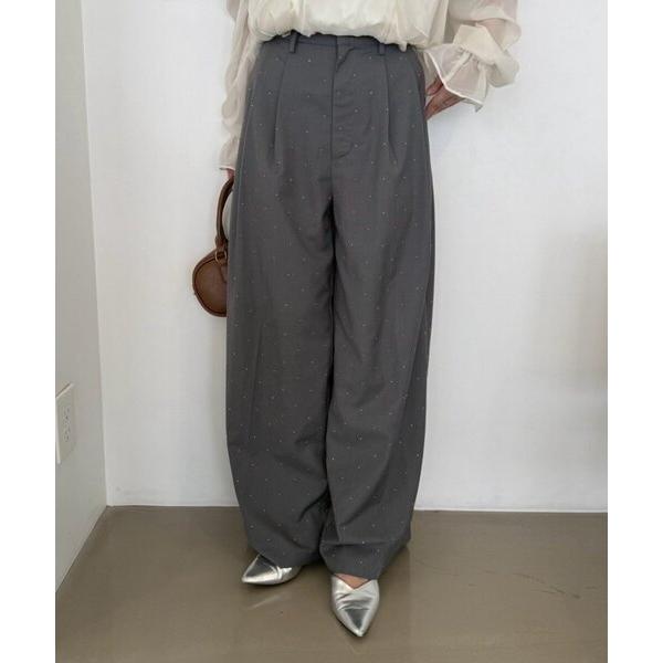 ワイドパンツ スウェットパンツ ジャージ キラキラストレートワイドパンツ レディース