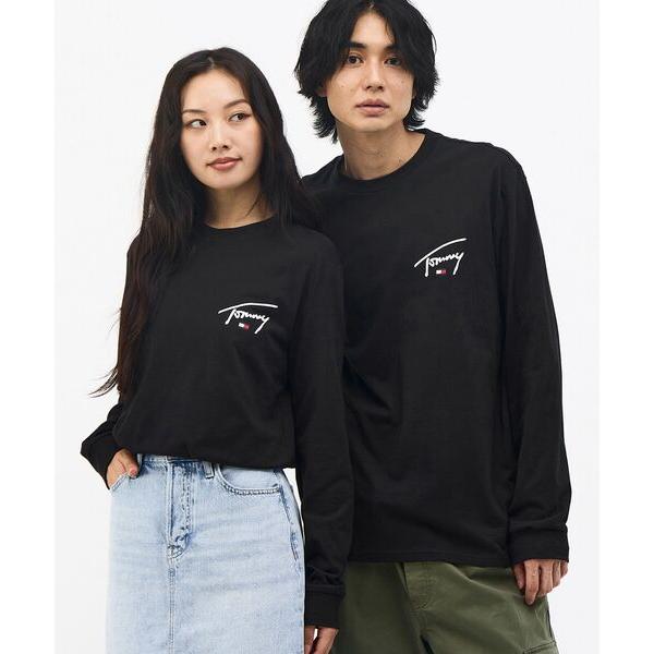 tシャツ 「オンライン限定」ユニセックス　シグネチャーチェストロングスリーブTシャツ メンズ レディース