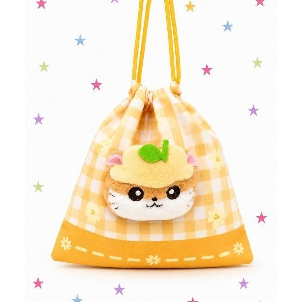 ポーチ 「nini toys」「サンリオ」コロコロクリリン/ぬいぐるみフェイス巾着 レディース
