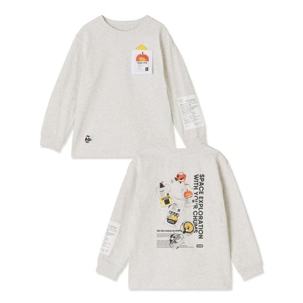 チャムス tシャツ 「CHUMS」Kids Space Food Time Brushed L/S T-Shirt キッズ 子供服 男の子 女の子