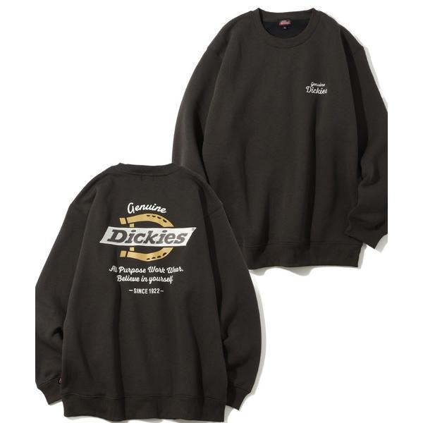 トレーナー スウェット 裏起毛 「GENUINE DICKIES/ジェニュインディッキーズ」 アソート 裏起毛 刺繍＆プリント クルーネック 長袖 トレーナー