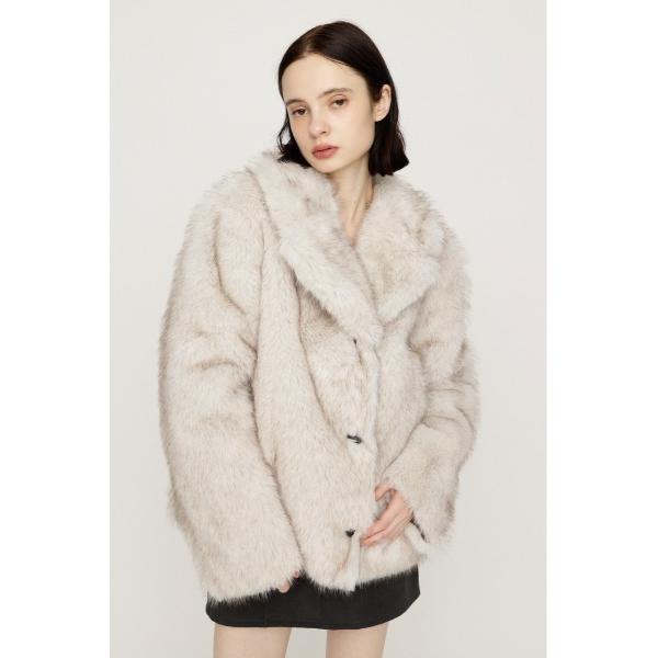 ブルゾン アウター 「AW PRE ORDER 第2弾」2WAY ANIMAL F/FUR SHORT JK 2ウェイアニマルフェイクファーショートジャケット 秋服 冬服 ファーコート リバー…
