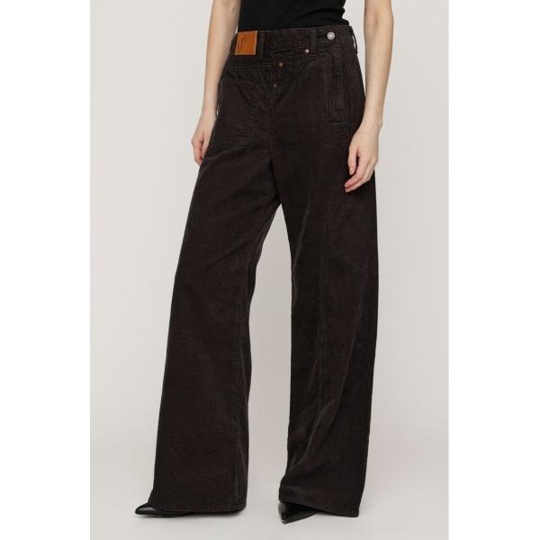ワイドパンツ スラックス パンツ BACK TO FRONT CORDUROY PT バックトゥフロントコーデュロイパンツ 秋服 レディース