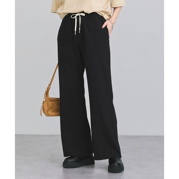 パンツ カットリブフレアパンンツ レディース