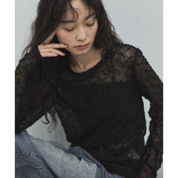 tシャツ ポップコーンシアーロンTee レディース