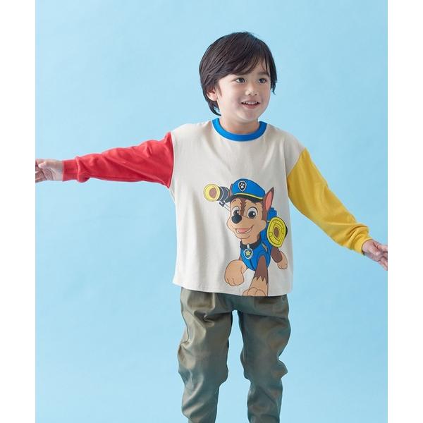 tシャツ パウパトロール　マルチカラー長袖Ｔシャツ キッズ 子供服 男の子 女の子
