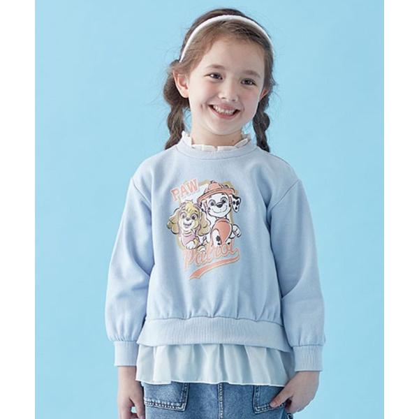 トレーナー パウ・パトロール シフォンフリル裏毛スウェットシャツ キッズ 子供服 男の子 女の子