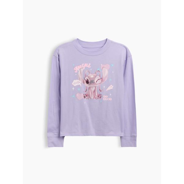 tシャツ GapKids x ディズニー リロ・アンド・スティッチ オーバーサイズ グラフィックTシャツ キッズ 子供服 女の子