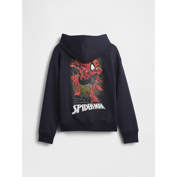 トレーナー GapKids マーベル スパイダーマン リラックスフィット GAPロゴパーカー キッズ 子供服 男の子
