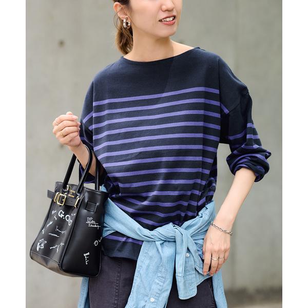 tシャツ バスクボーダーBIGT レディース