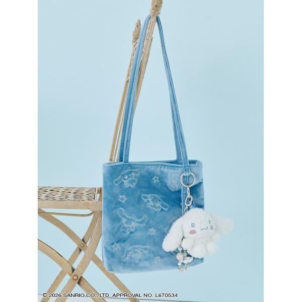 トートバッグ 「Cinnamoroll」ベロアバッグ レディース