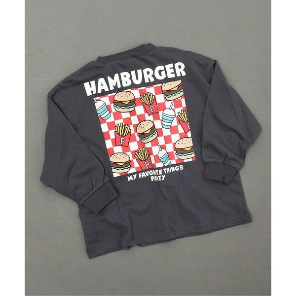 tシャツ 「後ろ姿が可愛い」バックボックスプリント長袖Tシャツ キッズ 子供服 男の子 女の子