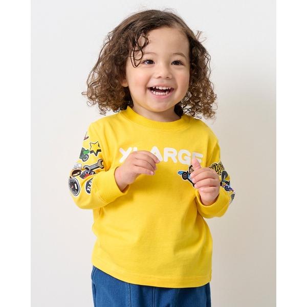 tシャツ モータースポーツモチーフ ファニーゴリラ長袖Tシャツ キッズ 子供服 男の子