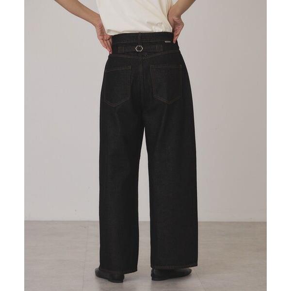 ジーンズ デニム デニムパンツ シンチバックカーブデニムパンツ レディース