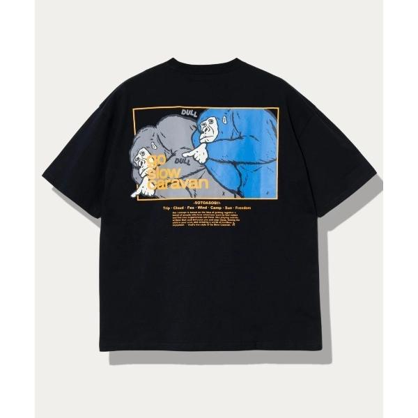 tシャツ USA/C スクエアLOGO バックプリントゆったりTEE メンズ レディース