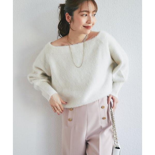 miki監修ラメヘアリーオフショルニット
