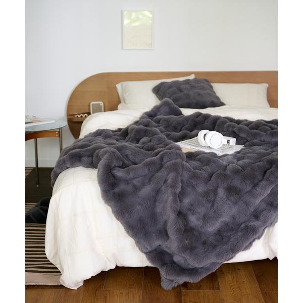 ブランケット FUR BLANKET L 145X200　フェイクファー ブランケット
