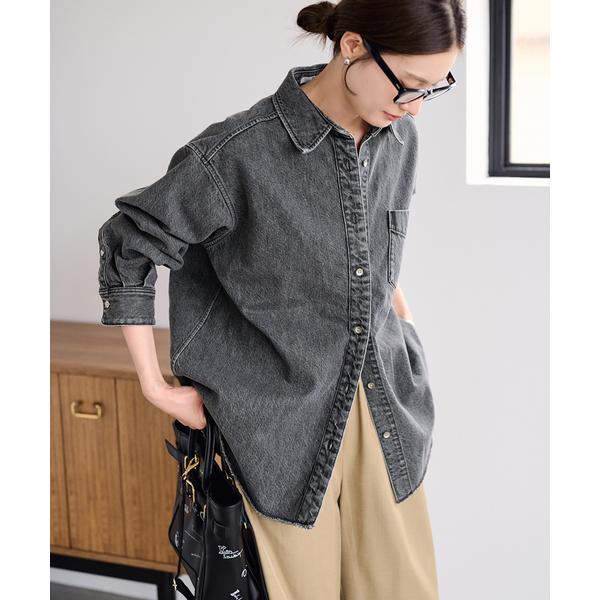 ブラウス シャツ denimシャツ レディース