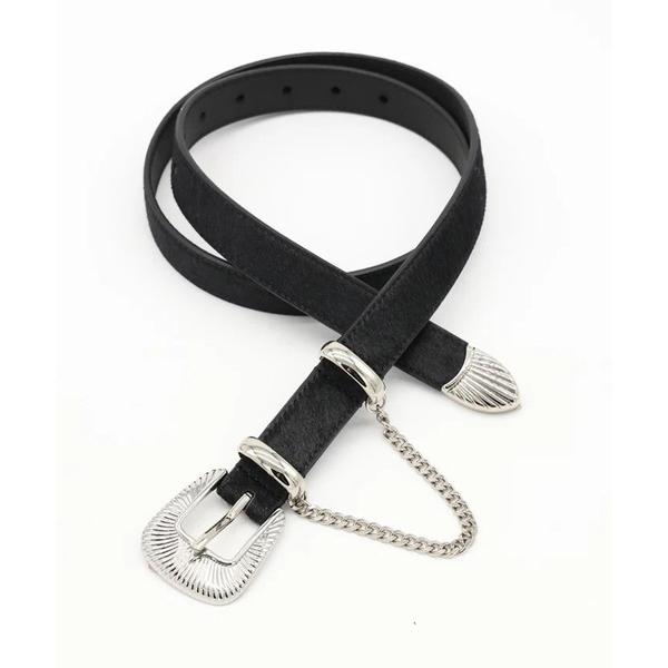 ベルト JIEDA / ジエダ HAIRCALF WESTERN BELT メンズ レディース