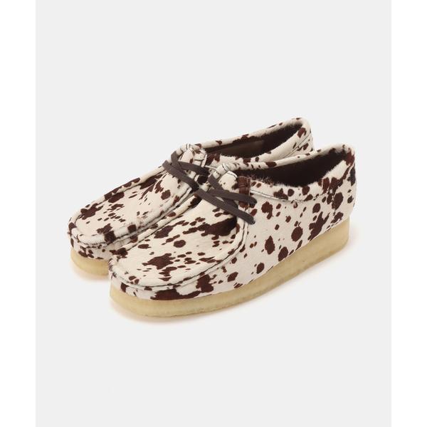 シューズ CLARKS / クラークス Wallabee Brown Cow Print レディース